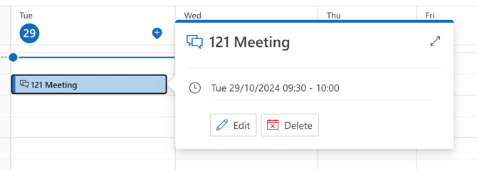 Creating a Teams Meeting for an existing event in Outlook