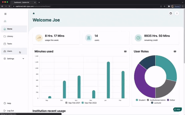 Deploying Caption.Ed for an Organisation