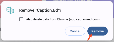Download Caption.Ed from Google Chrome on macOS 5