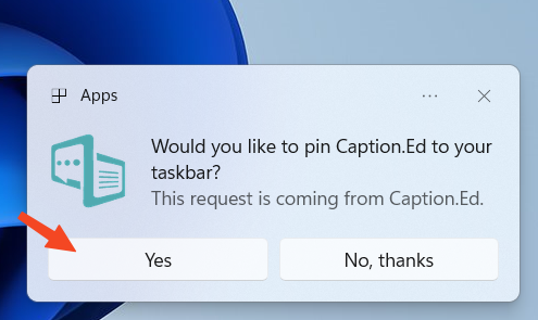 Download Caption.Ed from Microsoft Edge 4