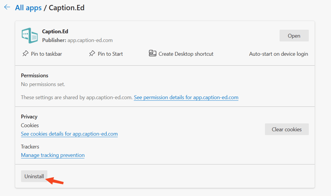 Download Caption.Ed from Microsoft Edge 6