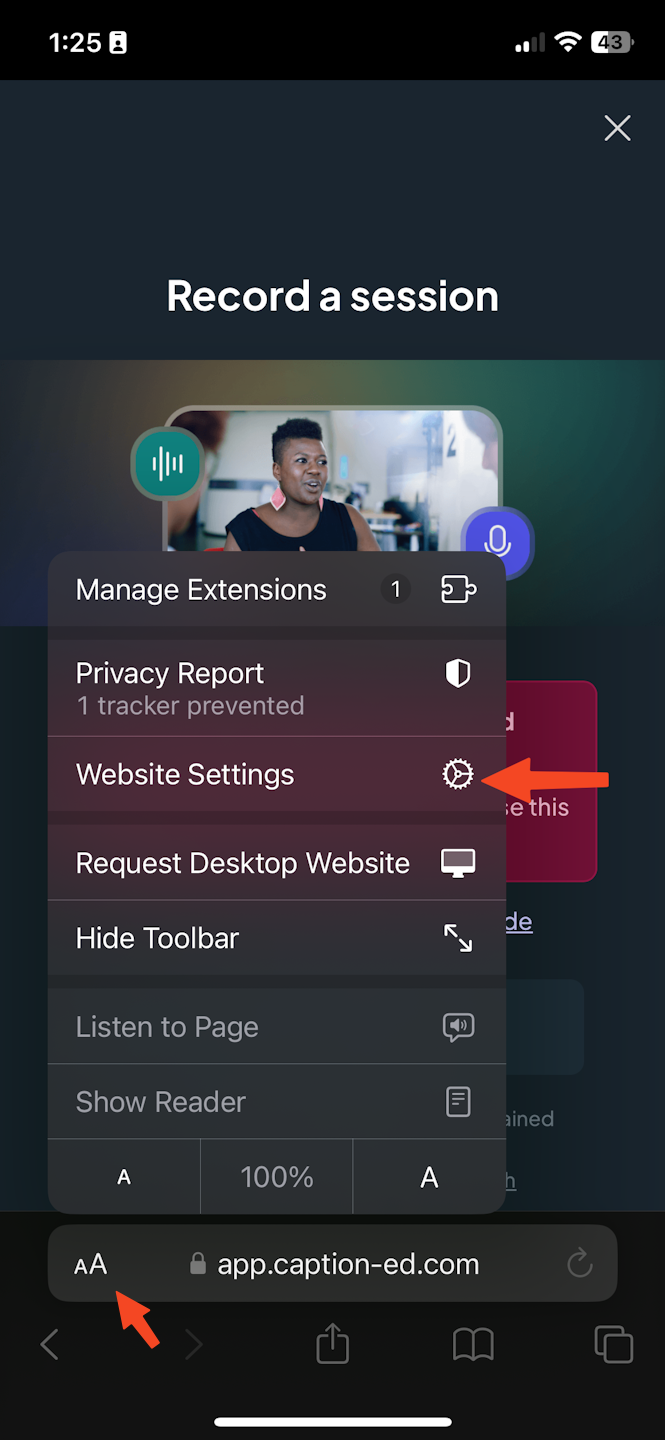Fixing Safari (Mobile) Microphone Permissions