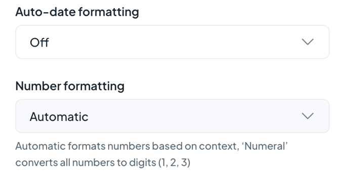 How to Automatically Format Dates and Numbers 2