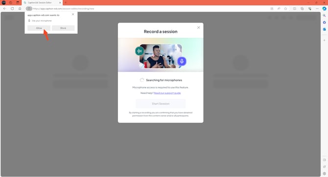 How to Grant Microsoft Edge (Desktop) Permission to use Microphone cap