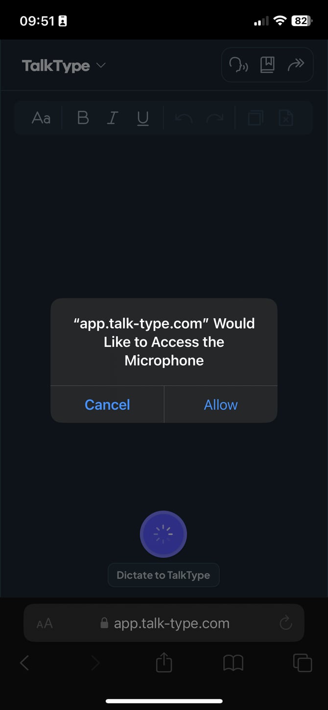 How to Grant Safari (Mobile) Permission to use Microphone