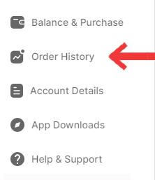 How to View Past Orders