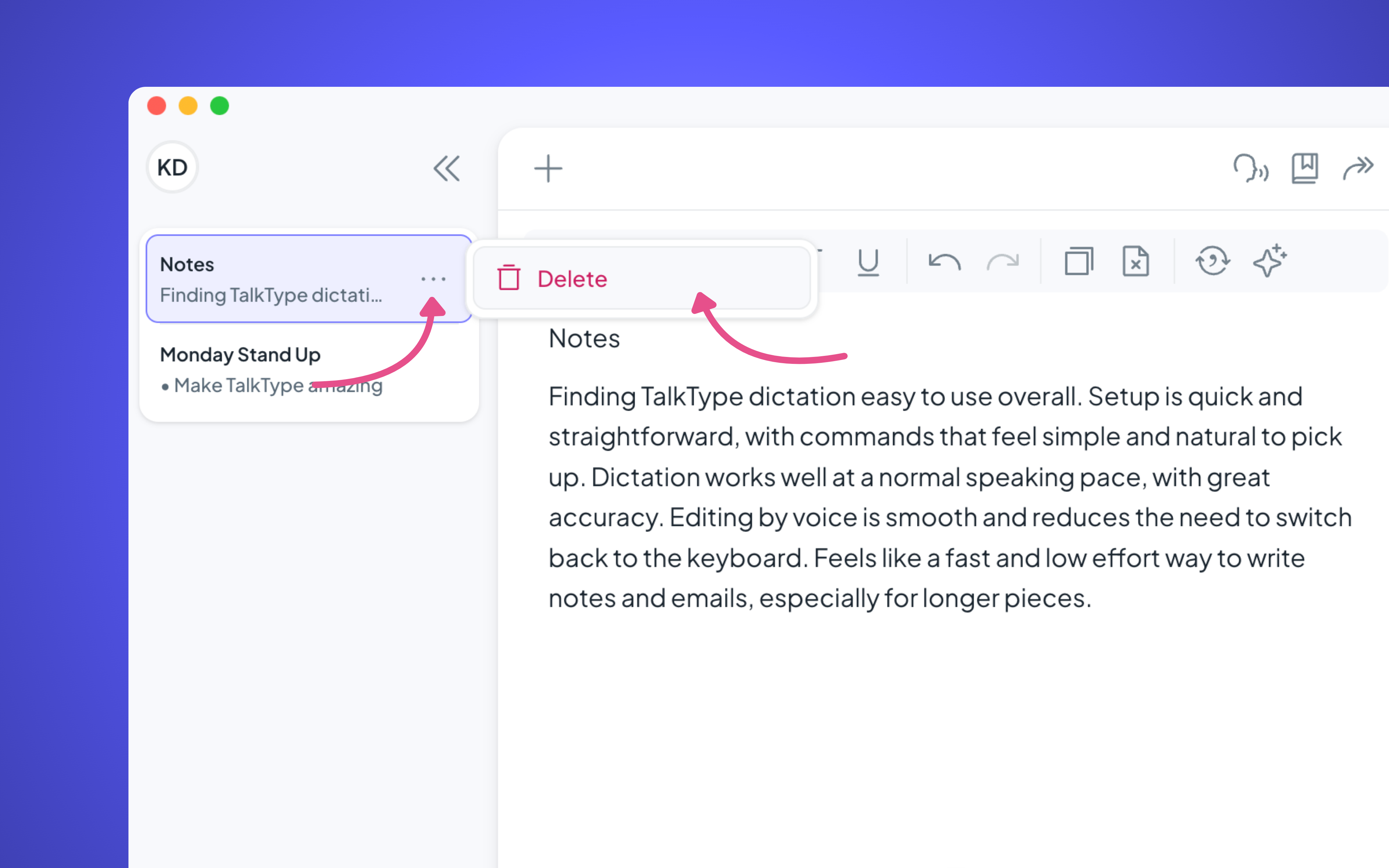 How to add and delete a document