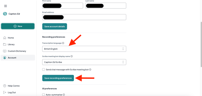 How to change the language through the browser 2