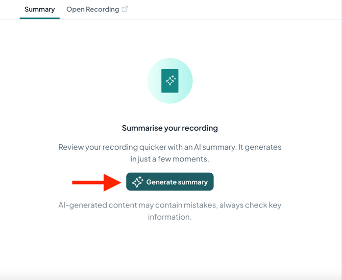 How to generate an AI summary 2