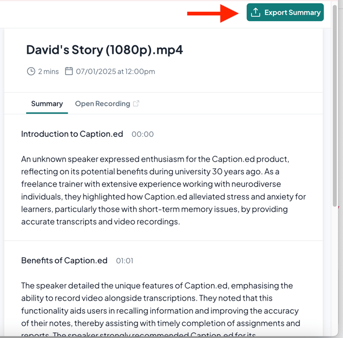How to generate an AI summary 5