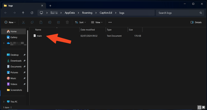 How to get your Caption.Ed desktop app error logs 3