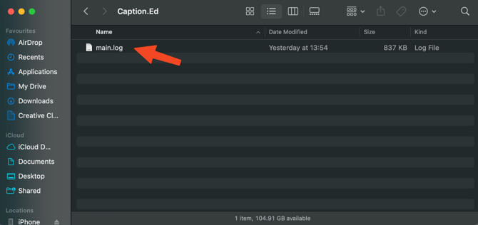 How to get your Caption.Ed desktop app error logs 7