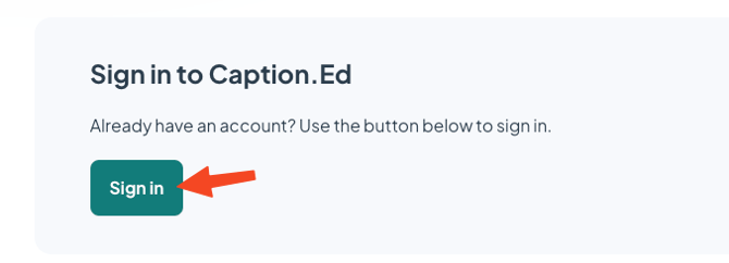 How to log into Caption.Ed in the browser 2