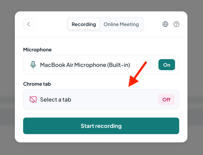 How to record a meeting using the browser and microphone 4