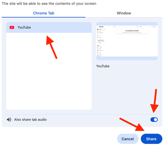 How to record a meeting using the browser and microphone 5