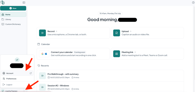 How to redeem a license key if you have already created an account