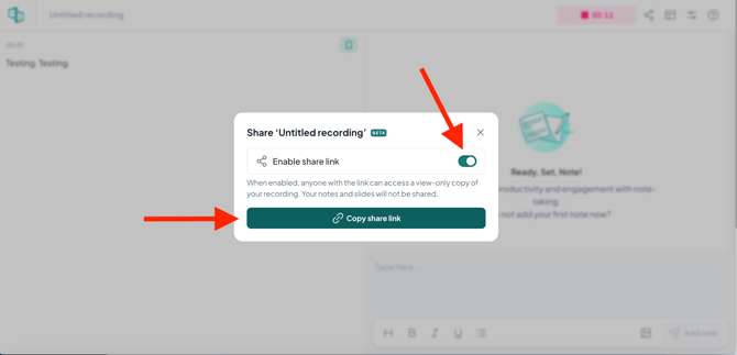 How to share your live recordings 2
