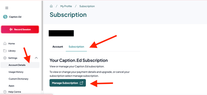 How to update your card details