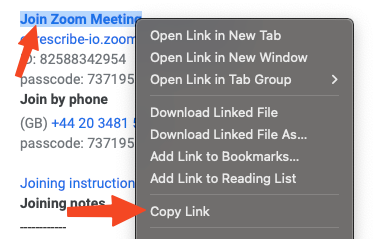 Invite Caption.Ed Scribe to Zoom Meeting 2