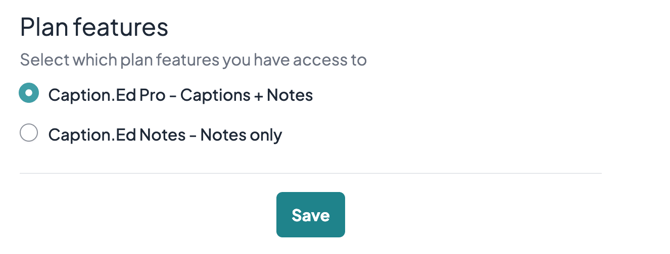 Switch between Caption.Ed Notes and Caption.Ed Pro