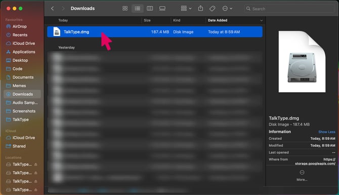 What to do if TalkType has not downloaded properly 2