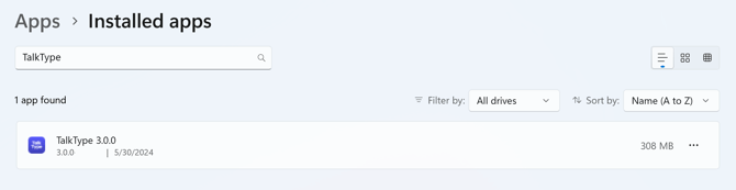 What version of TalkType am I using 3